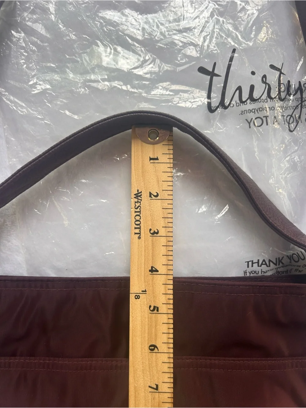 Thirty-One Everything Crossbody Bag Womens Burgundy Jewells & Gems Multi